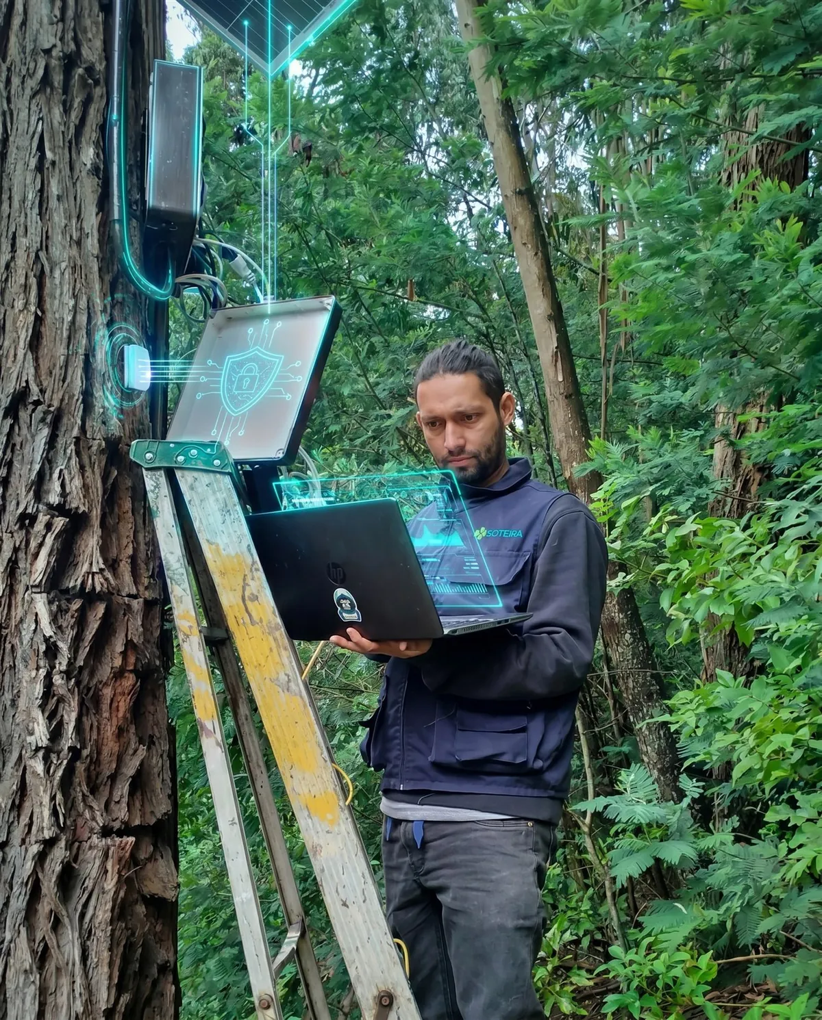 Técnico revisando un computador lento